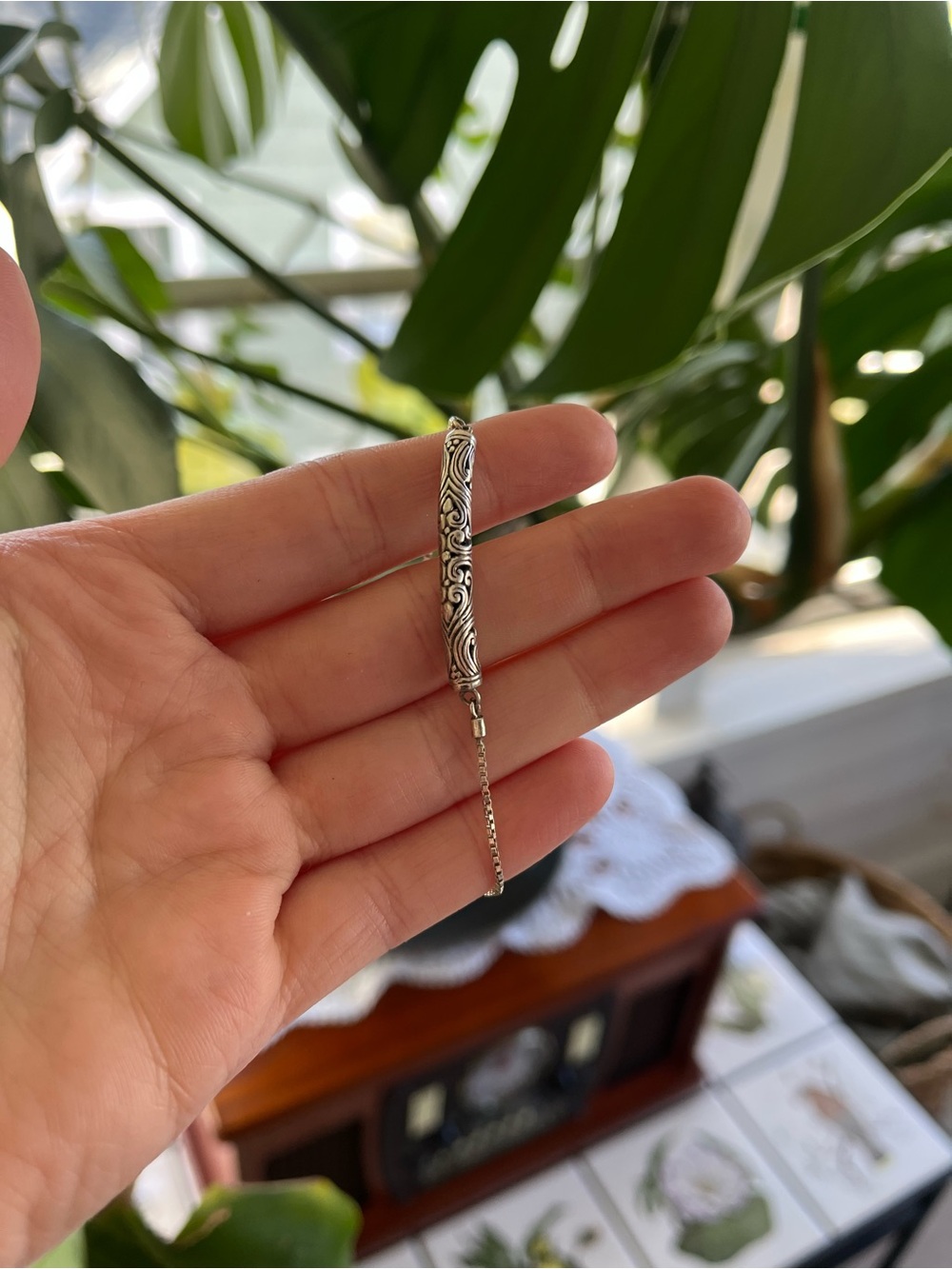 Sterling Silver Bolo Bracelet - Picture 2 of 2